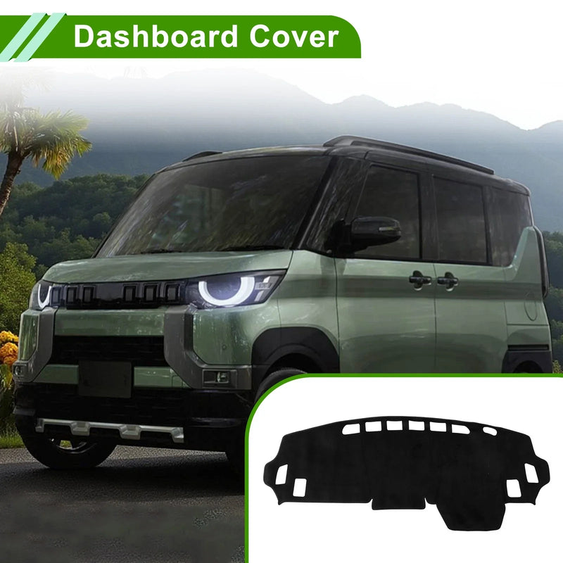 Mitsubishi Delica B34A B35A B37A B38A Dashboard Cover Black Flannel