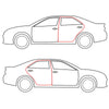 Toyota Corolla KE30 4-Door 1974-1979 Rear Door Weatherstrips x2