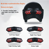 Motorcycle Helmet LED Safety Warn Lamp Wireless Turn Signal Brake Light