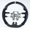 Ford Mustang Steering Wheel Carbon Fiber Suede White (2019-2022)