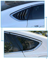 Ford Fusion Mondeo 2x Gloss Black Rear Side Louvers Cover (2013–2022)