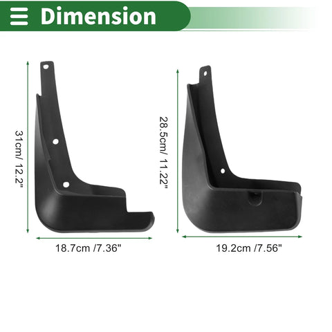 Chevrolet Cavalier Mud Flaps Splash Guards (2016 - 2018)