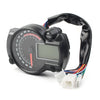 Universal LCD Digit Motorcycle Speedometer Tachometer Odometer 15000rpm