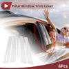 Nissan Bluebird (2000-2006) Silver Tone Door Pillar Window Trim