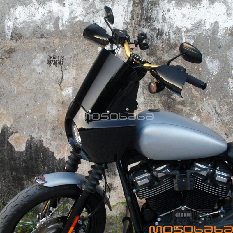Harley Sportster 1200 Low XL1200L 11'' Black Windshield Fairing (2006-2011)