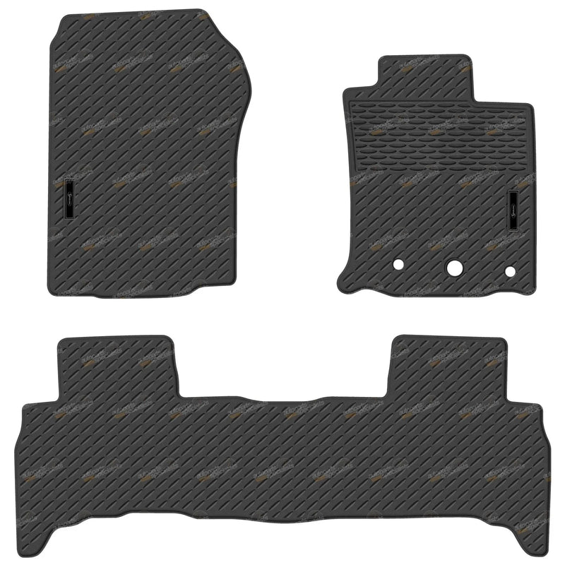 Toyota Prado 150 Series Front & Rear Moulded Rubber Car Floor Mats