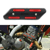 Motor Exhaust Muffler Heat Shield Cover (Red)