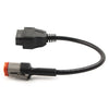 Harley Davidson 4Pin to 16Pin OBD2 Diagnostic Tool Adapter Cable