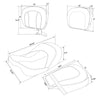 Harley CVO Road Street Glide Driver & Passenger Seats with Backrest (09-23)
