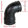 HDJ80 / HDJ81 4.2L Diesel Air Cleaner Intake Hose (1990–1998)