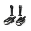 Harley Softail Street Bob Black Rear Passenger Foot Pegs with Bracket (2018-2020)