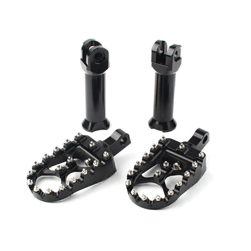 Harley Softail Street Bob Black Rear Passenger Foot Pegs with Bracket (2018-2020)