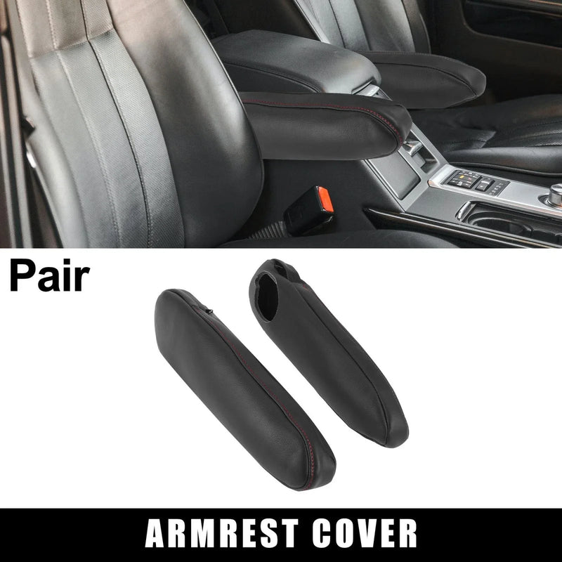 Toyota Sienna Pair Front Seat Armrest Cover Black/Red Line (2011–2018)