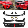 Toyota Camry SE / XSE Gloss Black Front Lip & Rear Diffuser (2018-2024)