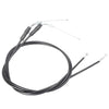 Harley Sportster XL1200 XL883 Black Steel Throttle Cables (2004-2023)