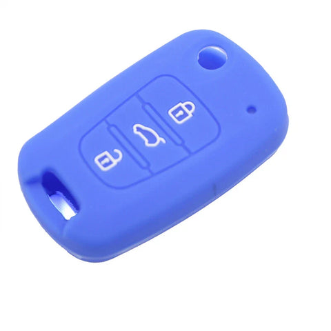 KIA RIO K2 K5 Sportage Sorento Silicone Key Case Blue Silicone Key Cover Fit