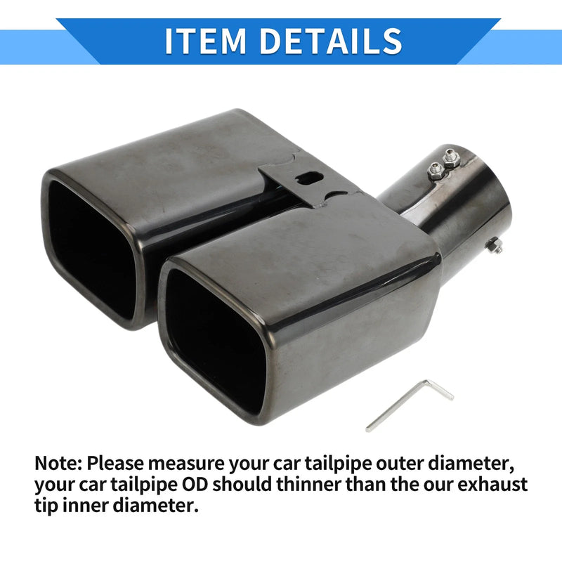 Toyota Alphard Vellfire 1 Pc Dual Exhaust Tip 2.4" Inlet (2015-2023)