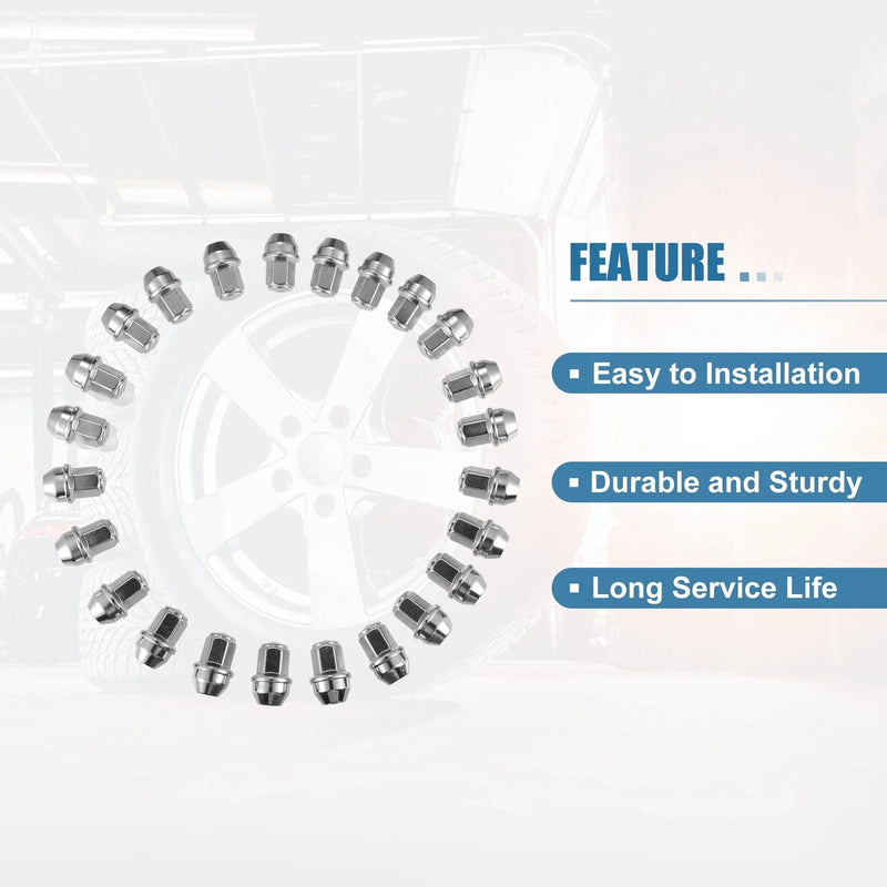 Ford F-150 (2015-2023) - Durable Wheel Lug Nuts 24 x Wheel Studs M14x1.5