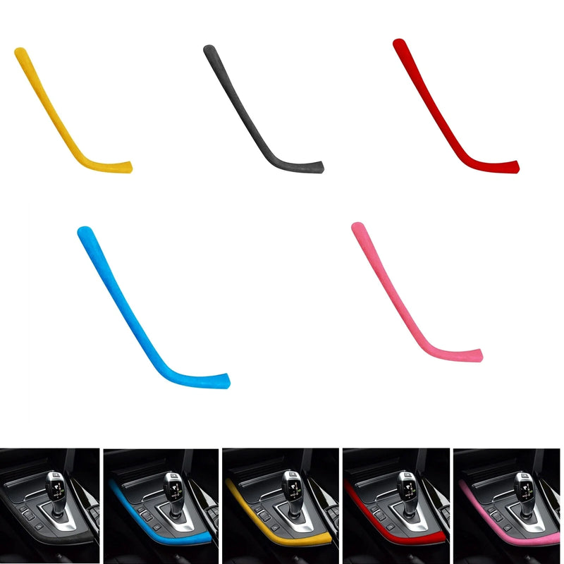 BMW 3 / 4 Series (2013-2019) Yellow Leather Gear Shift Panel Trim