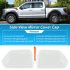 Ford F250 F350 Super Duty White Top Half Door Mirror Cap Covers (2017-24)