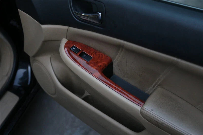 Honda Accord Wood Grain Window Door Lock Control Switch Trim (2004–2007)
