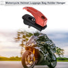 Rectangular Hole Aluminum Alloy Motorcycle Hanging Hook 1 Set Red