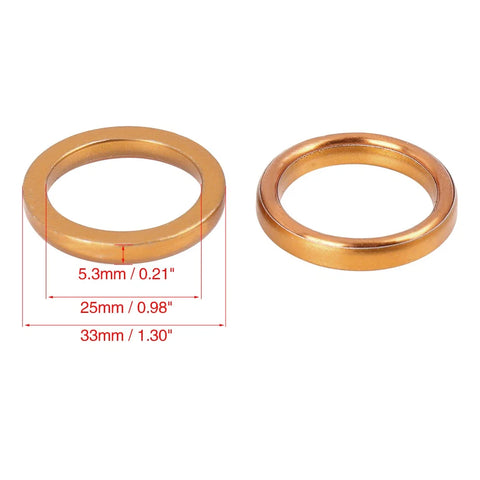 Jiangling JH70 Exhaust Muffler Pipe Gasket 10 x 25mm ID 33mm OD
