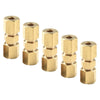 Brake Line-Unions 5-Pack / 3/16 OD / Brass Compression Fittings Connector