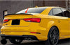 Audi A3 S3 Sedan Rear V Style Boot Spoiler Wing (2014-2020)