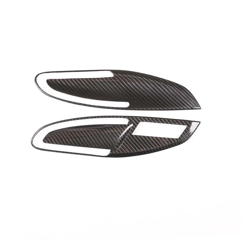 Carbon Fiber Interior Door Switch Bowl Cover Trim Fits Porsche 911 2012-2018 718