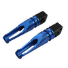 Kawasaki Z300, 400, 650, 900, ZX6R Blue Passenger Rear Footrest Pegs (2015-2023)