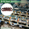 Make Model Oil Seal 27x38x10mm FKM Rubber Brown 5 Pcs