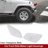 Jeep Wrangler Front Bumper Side Marker Light Housings (2007-2018)