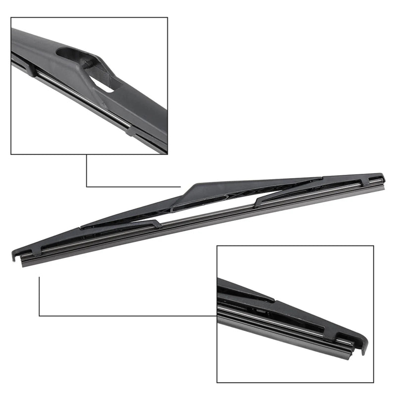 Ford Fiesta MK6 310mm 12" Rear Window Wiper Blade Arm Set (2011-2018)
