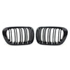 BMW 3 Series E46 Coupe / Cabrio Gloss Black Double Slat Front Bumper Grille