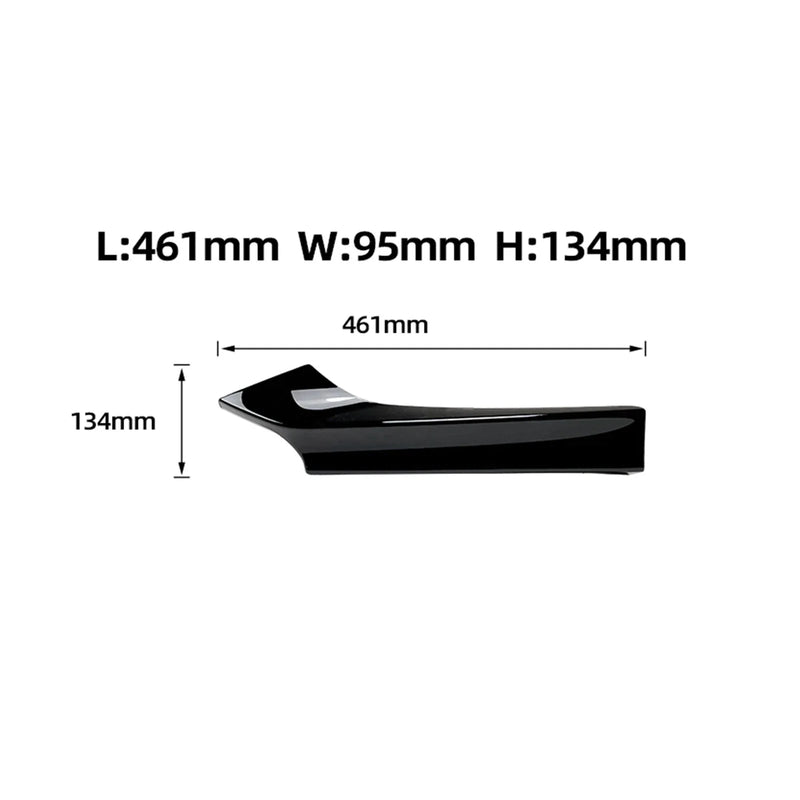 BMW F22 F23 Gloss Black Front Bumper Side Spoiler Trim (2014-2022)
