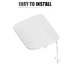 Nissan Versa Sedan (2015-2019) White Front Bumper Tow Hook Cover