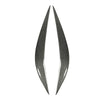 Vehicle Headlight Eye Lid Cover 2 x Carbon Fiber Black