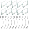 10x Square Trailer Pin & Anti-Lost Rope Safety Coupler Locking Pin Kit