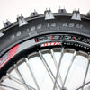 BLACK 90 / 100 PIT PRO Dirt Bike 14" Rear Wheel Rim & Knobby Tire