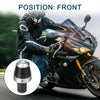 Motorcycle Front 2 x Handlebar End Plug Aluminum Alloy 18-20mm Silver Tone