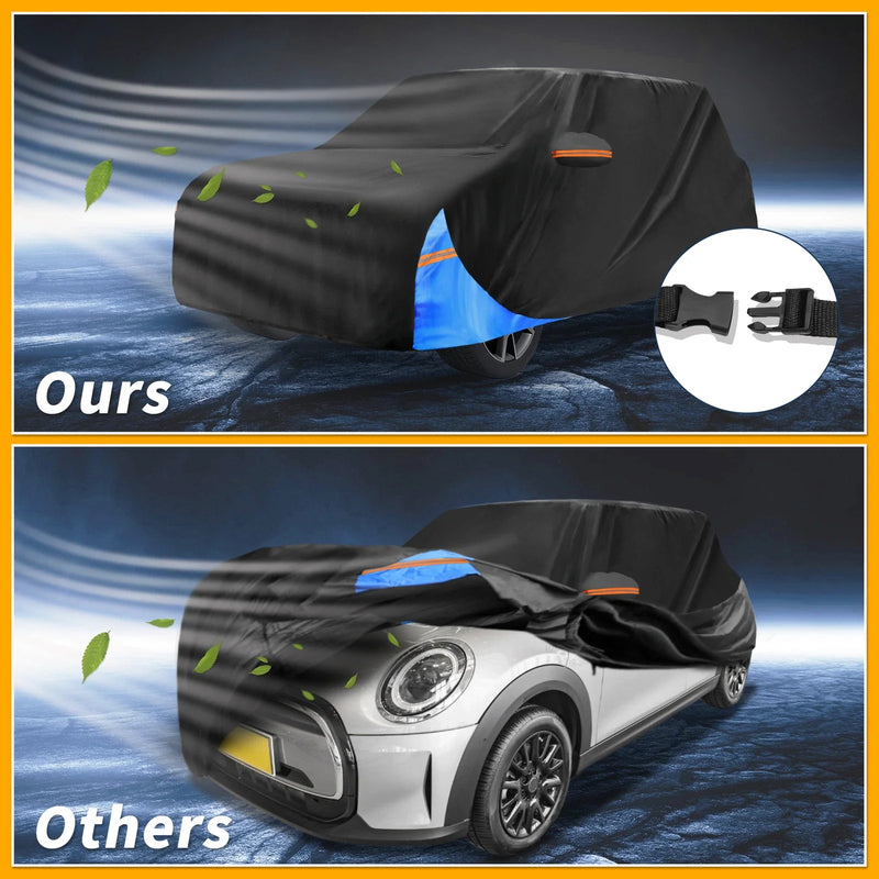 BMW Mini Cooper 2014-2024 Black 210D-PU Waterproof Car Cover
