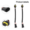 2 x Adapter Wiring Harness Plugs Prewired M/F H11 H8 H9