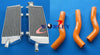 KTM 250 / 450 / 505 SX-F / SXF Aluminum Radiator & Orange Hose (2007-2010)