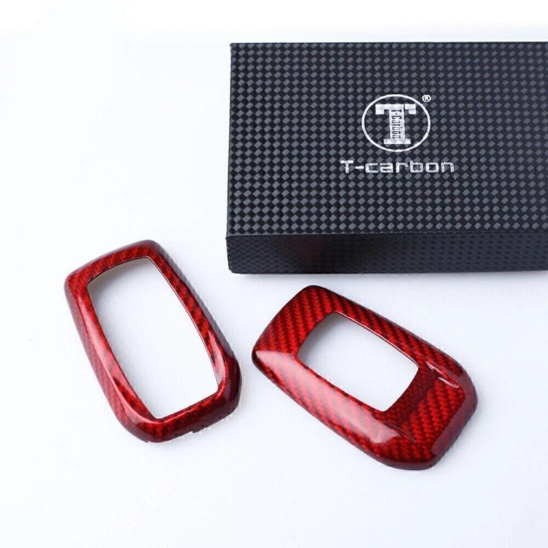 TOYOTA ALPHARD RAV4 HILUX Red Carbon Fiber Key Case Cover (2015-2023)