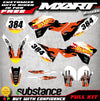 KTM 250 SXF BLAZE Style Decal Kit (2007-2010)