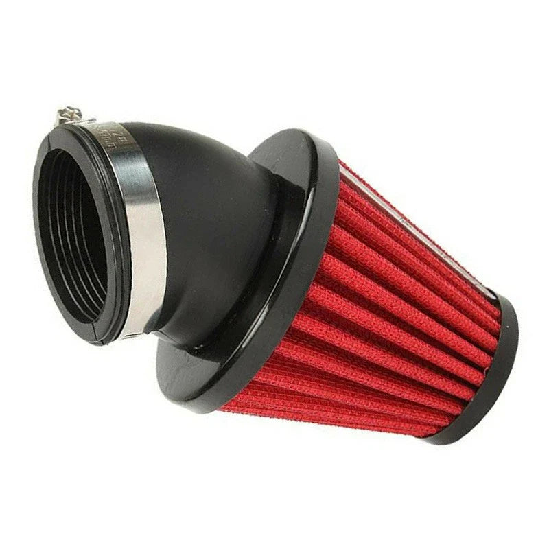 Kawasaki Suzuki 42mm Air Filter 45 Degree Curved Inlet (Fits Various Models)