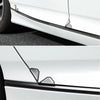 Silver Car Door Corner Covers Bumper Protectors