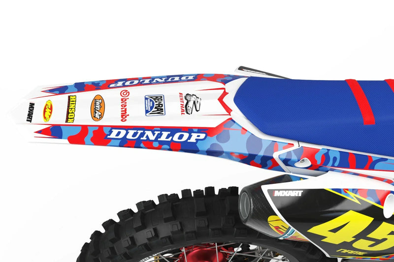 Honda CRF 100 (2004-2010) HAWK Style Stickers Custom Graphics Full Kit