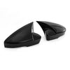 Skoda Octavia 3 Rearview Mirror Covers Bat Style Gloss Black 2 x 2015-2017